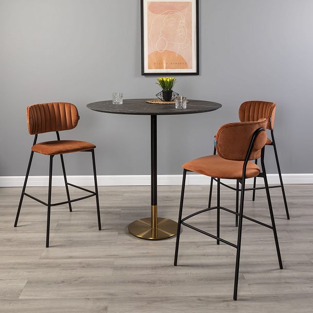 Стул барный Fendi оранж. - Вид 9