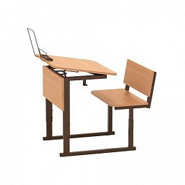 Парта "М186.1Р" 1-мест. рег., 2-4 гр - Фото предпросмотра