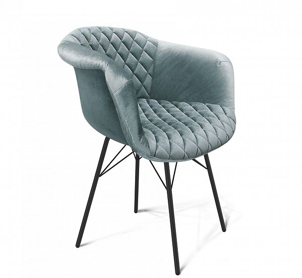 Стул Sheffilton SHT-ST31-C4/S64 аквамарин/черный муар - Вид 2