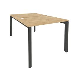 Onix Рабочая станция на П-образном м/к O.MP-D.RS-2.1.8 Тиквуд светлый/Антрацит металл 980*1635*750 - Фото предпросмотра