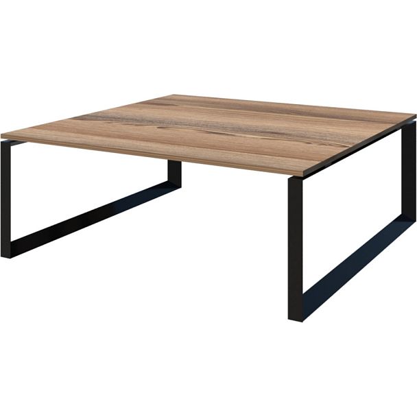 Стол переговорный на металлокаркасе НТМП.О.200.11 Дуб сафари/Антрацит 2000x1100x750 Аргентум-МП - Вид 1