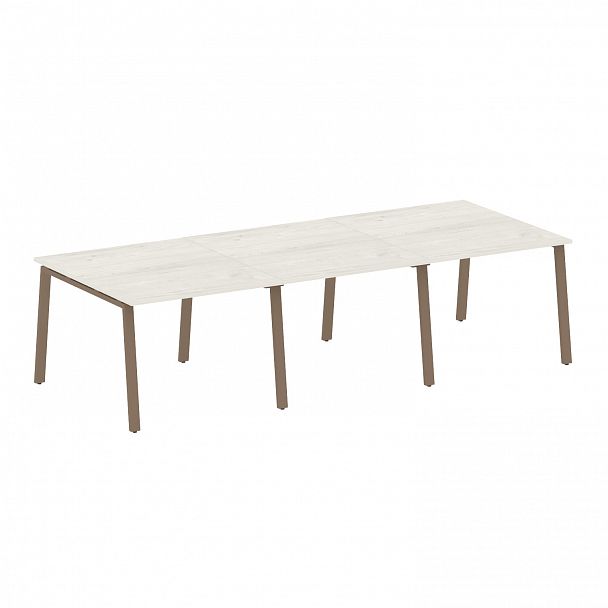 Стол для переговоров "Metal System" БА.ПРГ-3.1 дуб наварра/мокко - Вид 1