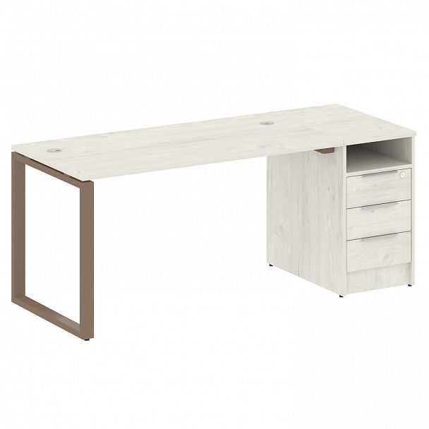 Рабочая станция "Metal System" БО.РС-СТП -1.3 дуб наварра/мокко - Вид 1