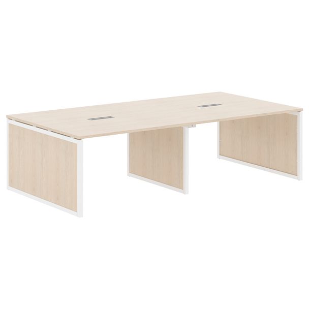 Конференц стол XQPSCT 2714 Бук Тиара/Белый 2720х1406х750 XTEN-QP - Вид 1