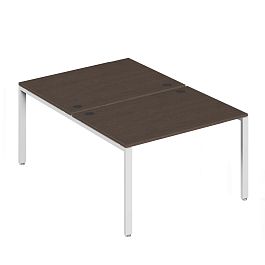 Бенч-система на 2 места Trend Metal 120x147x75 тёмный дуб - Фото предпросмотра