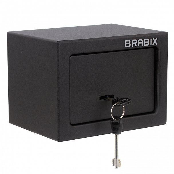 Сейф мебельный BRABIX "SF-140KL", 140х195х140 мм, ключевой замок, черный, 291140, S103BR210114 - Вид 4
