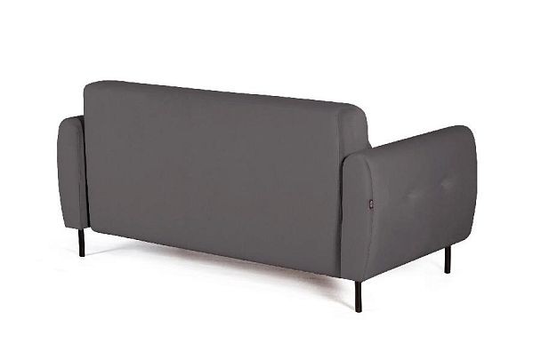 Siena диван-кровать прямой с подлокотниками, бархат серый 27 - Вид 5