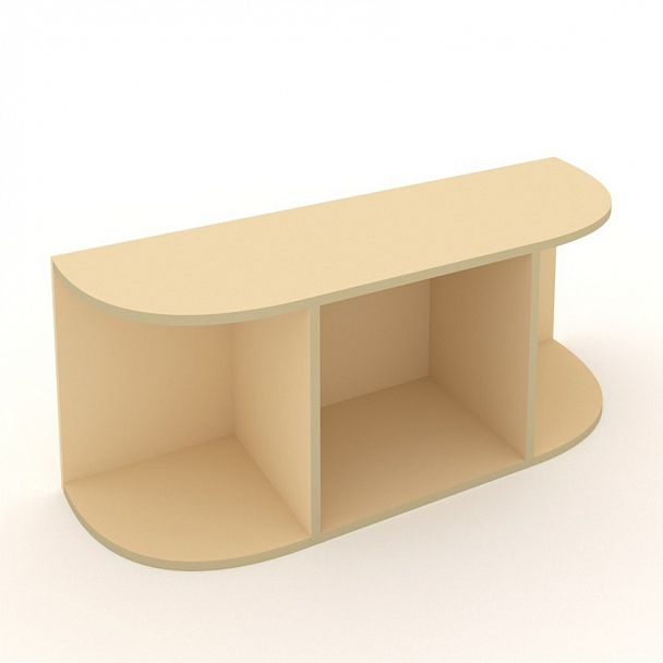 Полка декоративная навесная бежевый - Вид 1