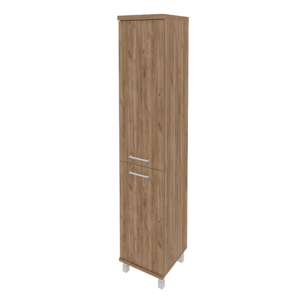 First Шкаф высокий узкий правый KSU-1.3 (R) Дуб табак 401*432*2060 - Вид 1