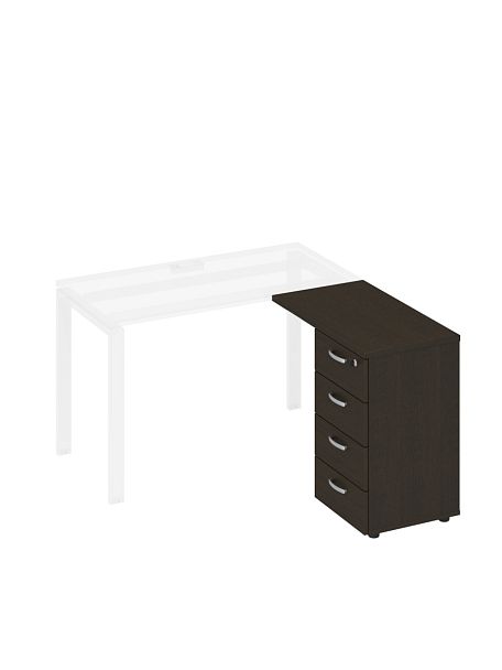 Тумба приставная 4-х ящичная с замком A4 А4 9224 БП  - Вид 1