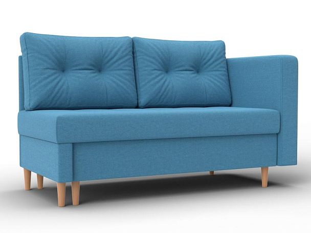 Кушетка Лига-098 Рогожка голубой - Вид 1