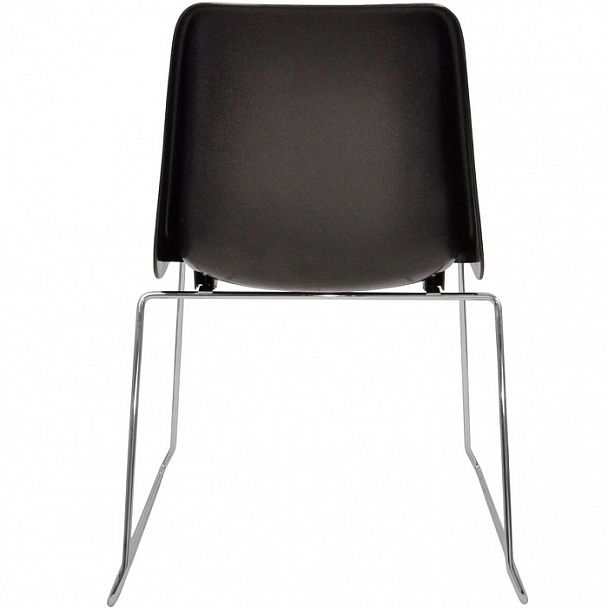 Стул Vicenza (пруток), каркас хром, черный, стопируемый - Вид 2