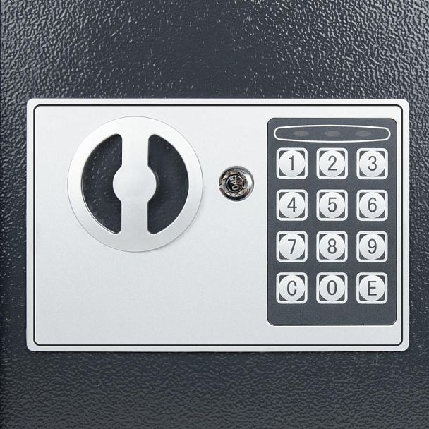 Сейф мебельный DASWERK SC-200EL (200х310х200 мм), электронный замок, графит, 291341 - Вид 6