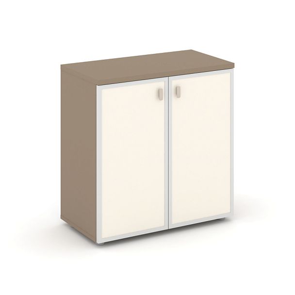 Estetica Шкаф низ. широкий (2 низ. фасада стекло лакобель в раме) ES.ST-3.2R I Латте/Лакобель ivory 800*420*823 - Вид 1