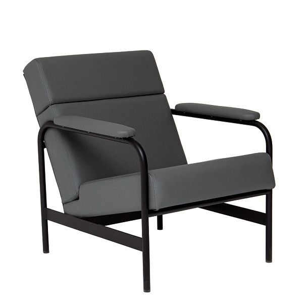 Кресло Kingston, экокожа Cayenne 1119, каркас металл RAL черный муар - Вид 2