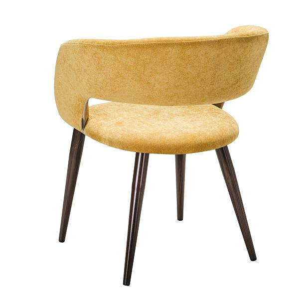 Кресло Hugs желтый/т.орех - Вид 4