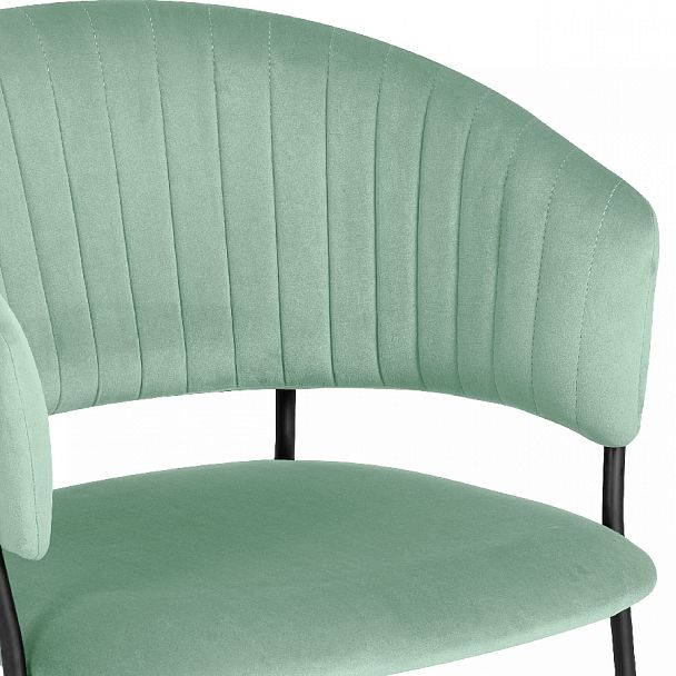 Стул кухонный Даксон мятный велюр/черный - Вид 8