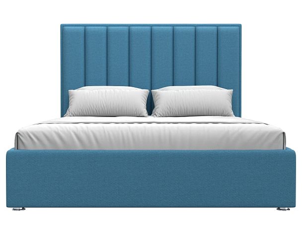 Кровать интерьерная Афродита 160 Рогожка голубой - Вид 2