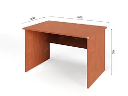 UNITY PС8-12 ОРЕХ ИТАЛЬЯНСКИЙ Офисный стол прямоугольный Прямой 1200х800х750 - Фото предпросмотра