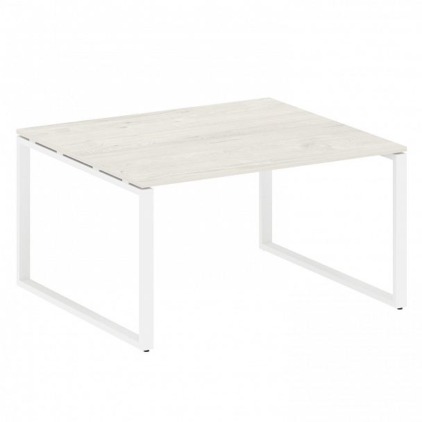 Стол для переговоров "Metal System" БО.ПРГ-1.3 дуб наварра/белый - Вид 1