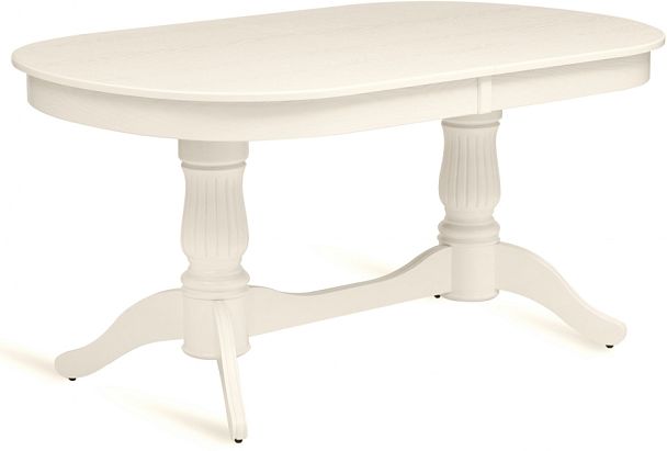 Стол деревянный раздвижной Кайнс 160(200,240)х100х76 Cлоновая кость - Вид 1