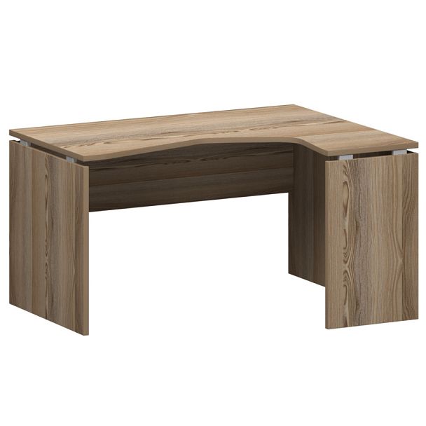 Стол эргономичный правый НТ-040.ПР Дуб сафари 1400x1100x750 Аргентум - Вид 1