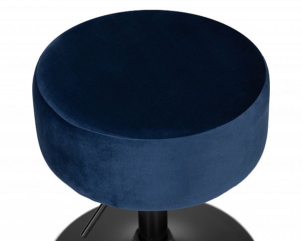Пуф DOBRIN DANNY BLACK (синий велюр (MJ9-117)) - Вид 2