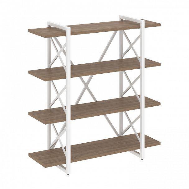 Стеллаж на опорах "Loft" VR.L-MST.O-4.8V дуб аризона/белый - Вид 1