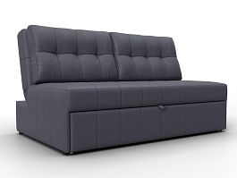 Диван прямой Лига-107 (140) Экокожа серый - Фото предпросмотра