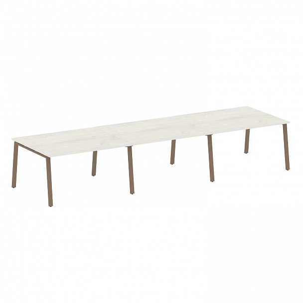 Стол для переговоров "Metal System" БА.ПРГ-3.3 дуб наварра/мокко - Вид 1