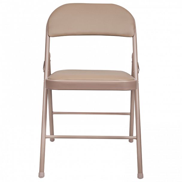 Стул складной для дома и офиса BRABIX "Golf Plus CF-003 Комфорт", бежевый каркас, кожзам бежевый, 531567 - Вид 3