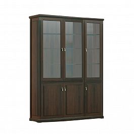 Шкаф для бумаг, 3 створки правый Ministry 169х55х212 орех южный - Фото предпросмотра