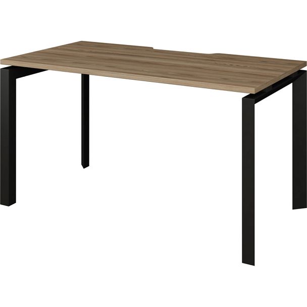 Стол на металлокаркасе НТМП.П-140 Дуб сафари/Антрацит 1400x730x750 Аргентум-МП - Вид 1