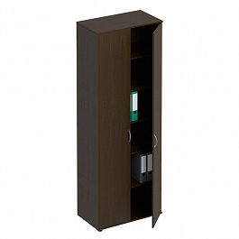 Шкаф для документов закрытый "Формула" ФР 372 венге темный - Фото предпросмотра