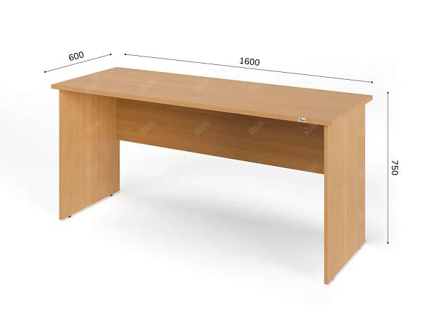 UNITY PС6-16 БУК Офисный стол прямоугольный Прямой 1600х600х750 - Вид 1