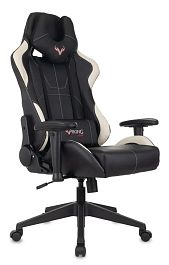 Кресло игровое Zombie VIKING 5 AERO черный/белый экокожа с подголов. крестов. пластик - Фото предпросмотра