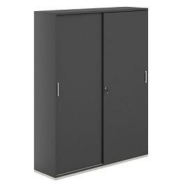 Шкаф-купе 5 ур. 1438х400х1833 / корпус:антрацит, топ/дно:антрацит, фасады:антрацит / Аллегро / Allegro - Фото предпросмотра