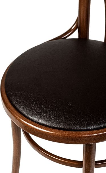 Стул деревянный венский Ослав светлый орех/коричневая экокожа - Вид 7