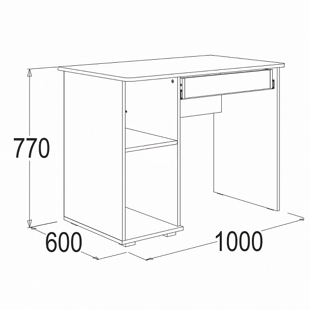 Стол письменный-2 Омега-16 - Вид 2