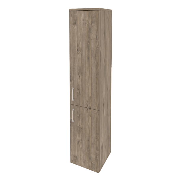 Onix Шкаф высокий узкий правый O.SU-1.3 (R) Тиквуд темный 400*420*1977 - Вид 1