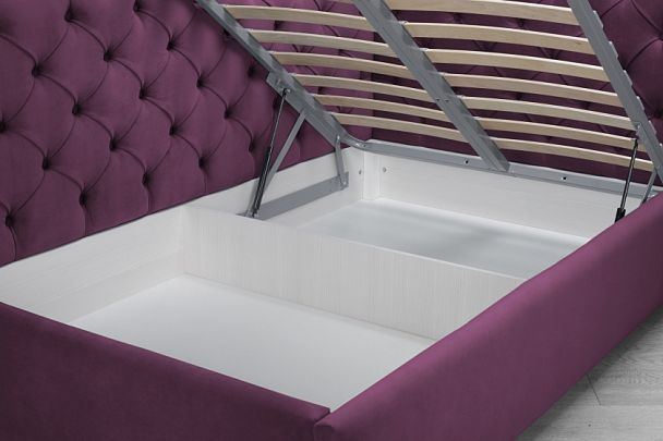 Кровать «Оливия» темно-розовая - Вид 4