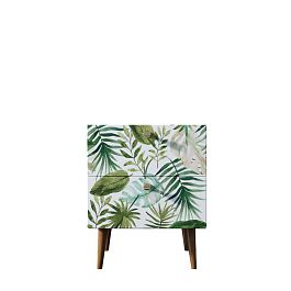 Тумбочка Berber с двумя ящиками 4 принт арт BB03/Print_04, разноцветная - Фото предпросмотра