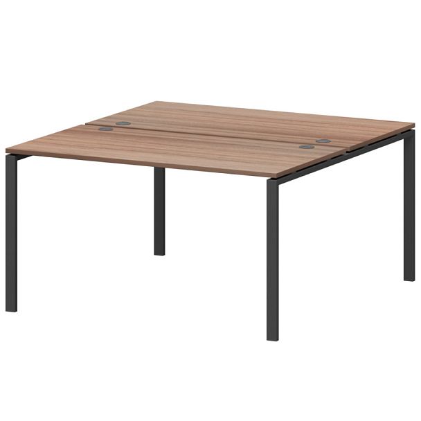 Бенч двойной на 2 рабочих места АМБ-002 Темный шимо/Антрацит 1200x1496x760 Арго-М - Вид 1