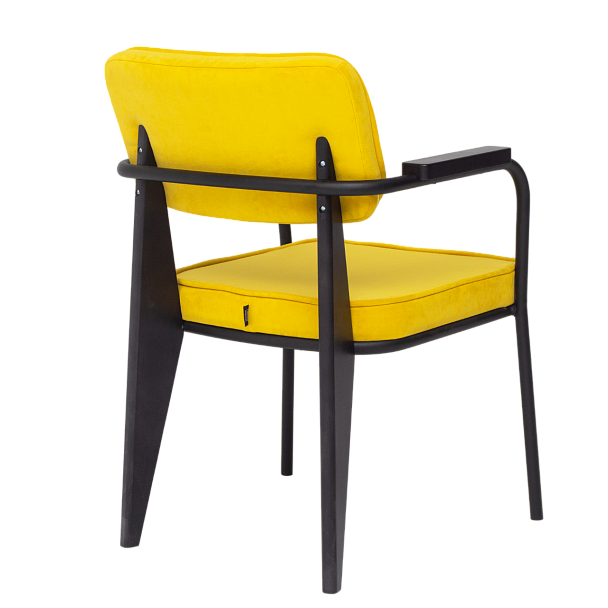 Стул Mix, велюр желтый - Вид 4