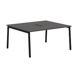 Стол 2-х местный ELWST 1513 Мокко/Черный 1560х1346х750 EDIS - Фото предпросмотра