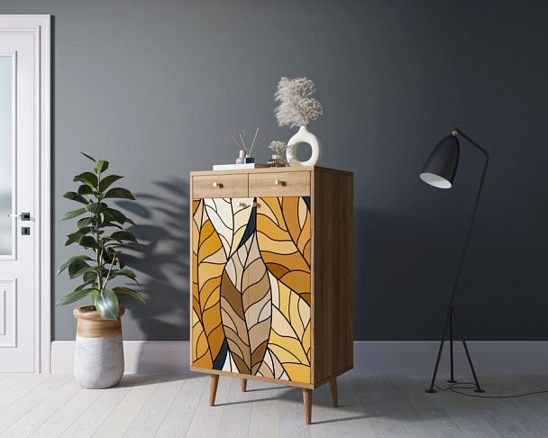 Комод Berber два ящика и дверки 08 принт арт BB46/Print_08 - Вид 3