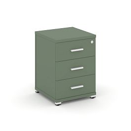 Concept Тумба опорная/приставная 3 ящ. CN.TUO-001 W Кобо/Металл Белый 420*420*583 - Фото предпросмотра