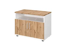 TANDEM RTD039-80U-V Тумба под оргтехнику универсальная 800х450х600 Вотан/Белый - Фото предпросмотра