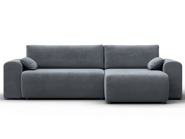 Диван угловой Лига-099 угол универсальный Велюр серый - Вид 2