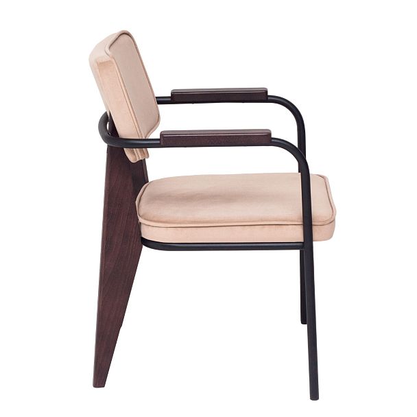 Стул Mix, велюр бежевый - Вид 4